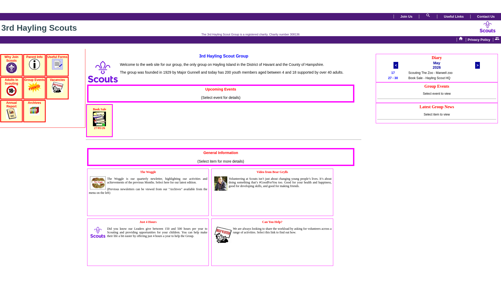 Website screenshot