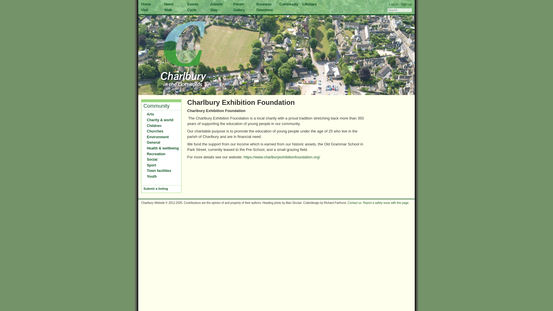 Website screenshot