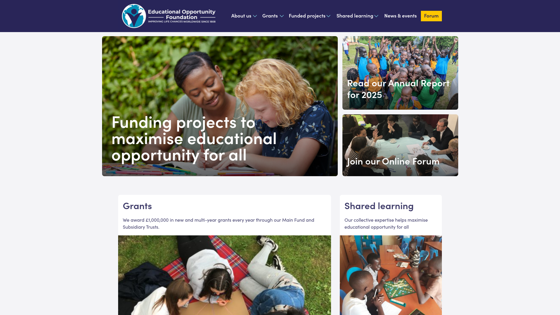 Website screenshot