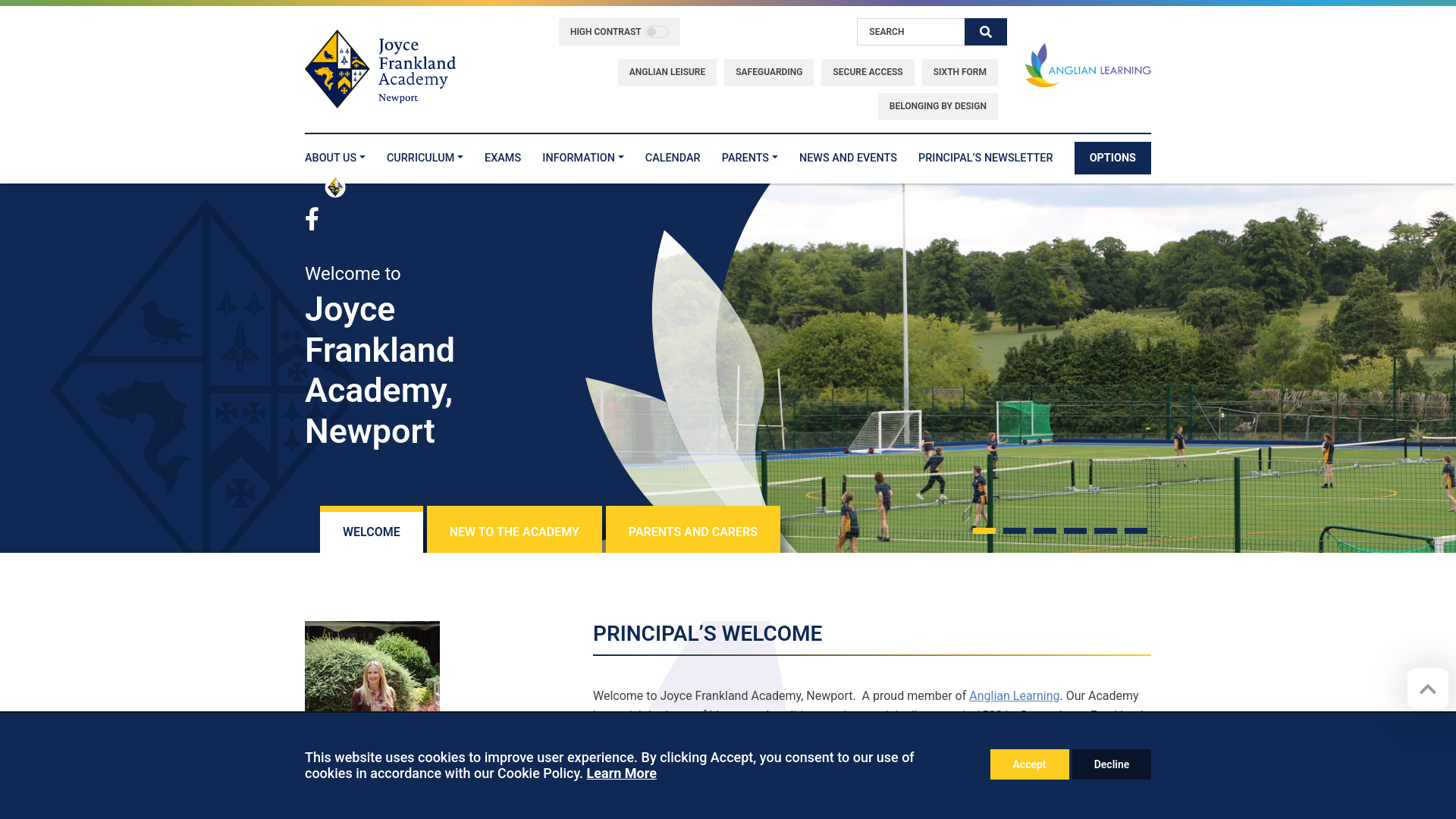 Website screenshot