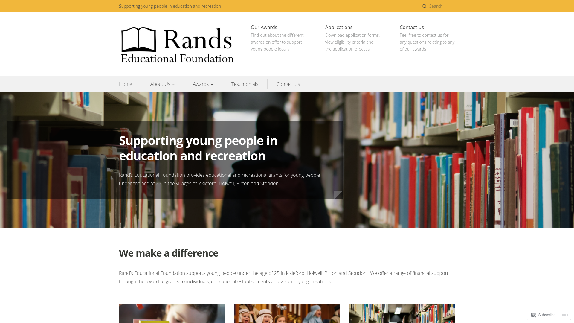 Website screenshot