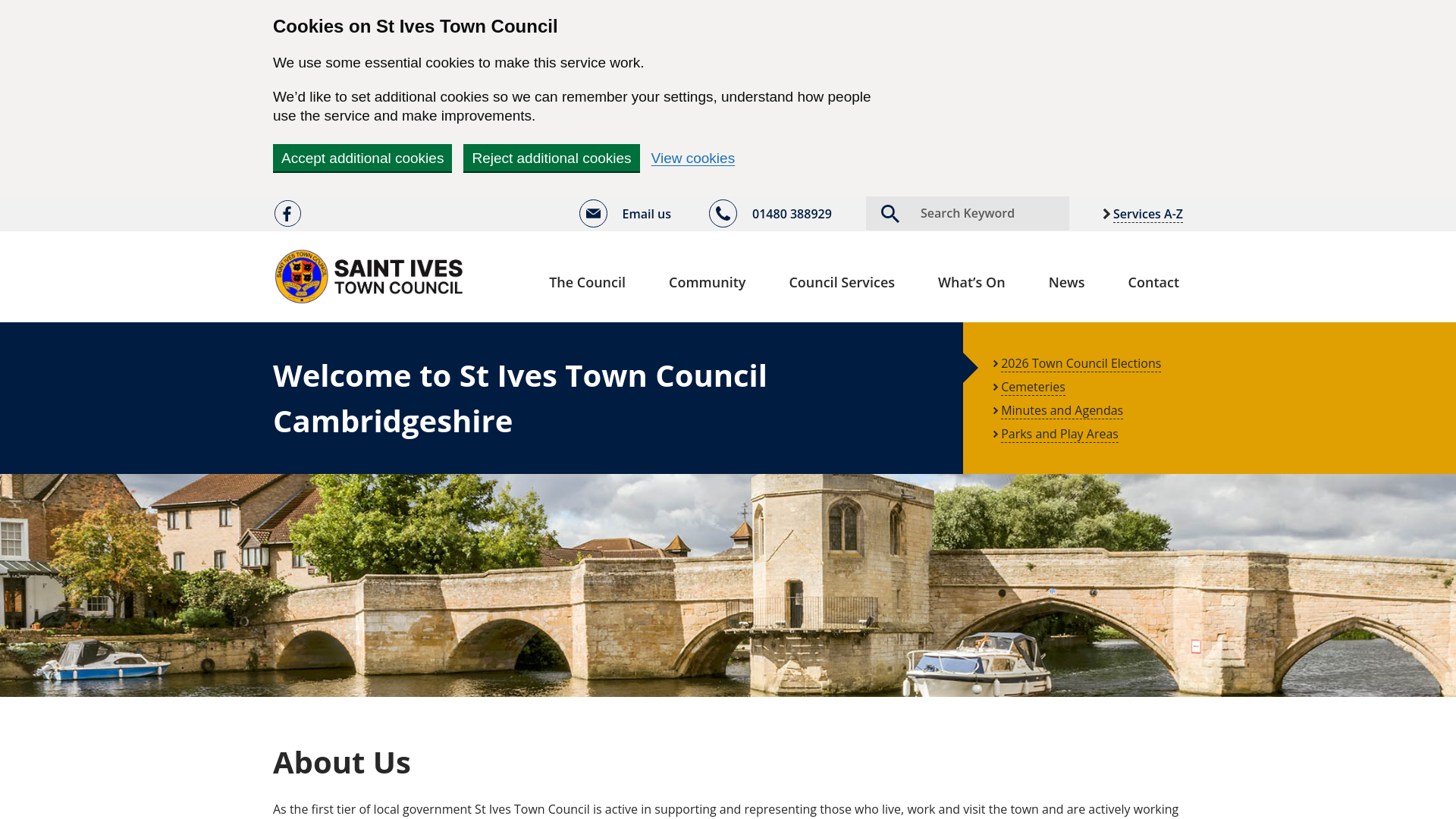 Website screenshot