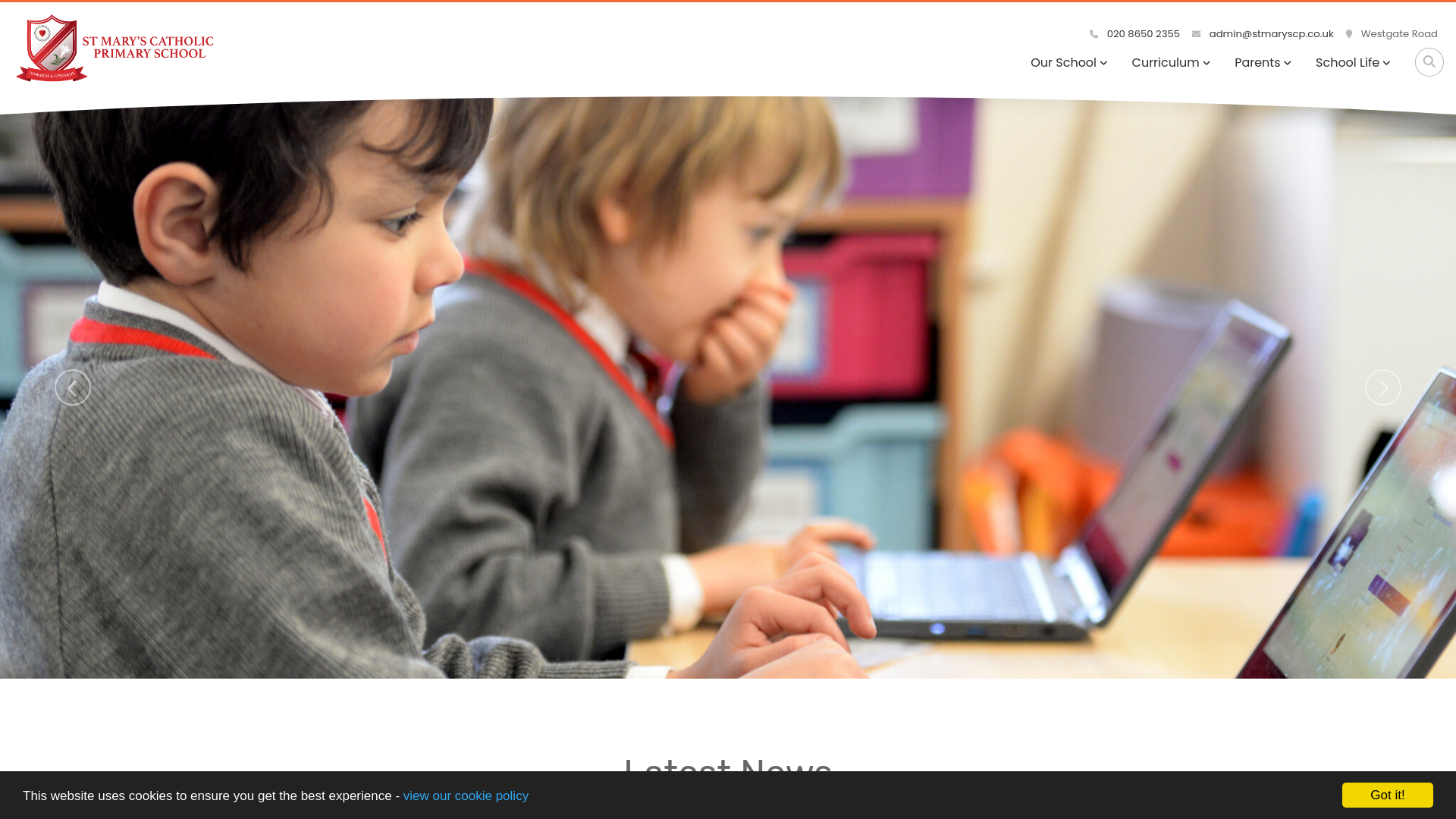 Website screenshot