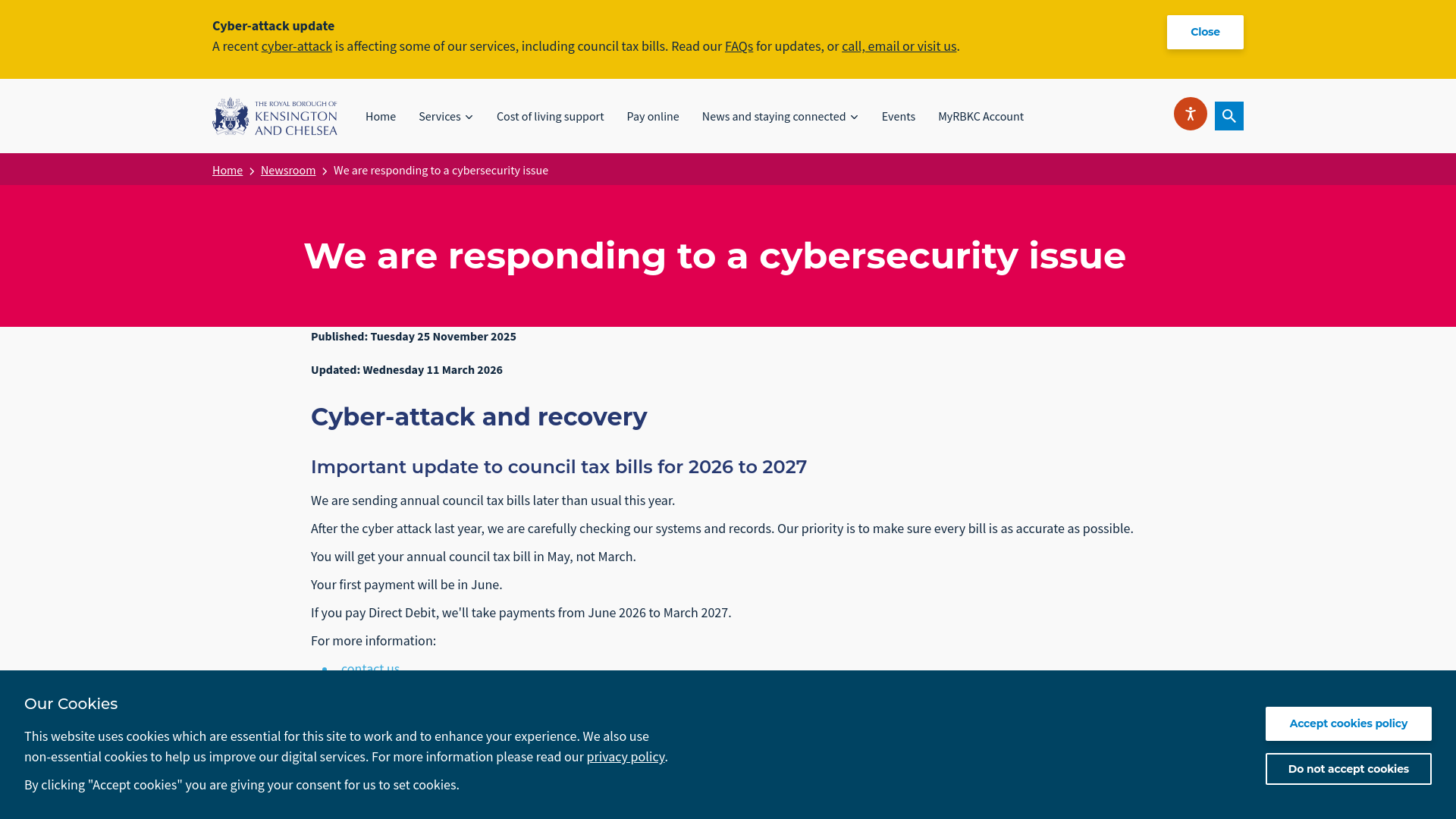 Website screenshot