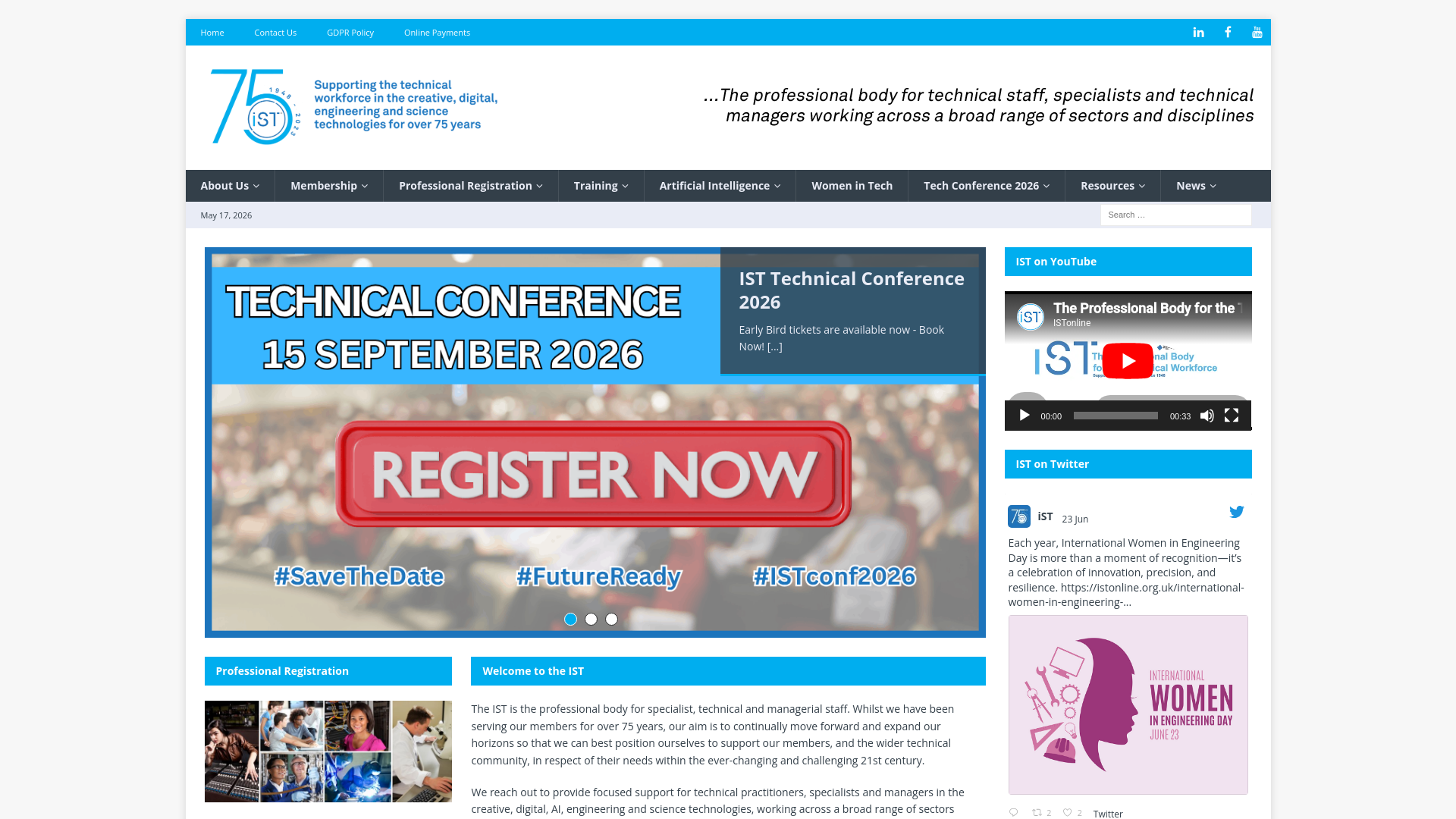 Website screenshot