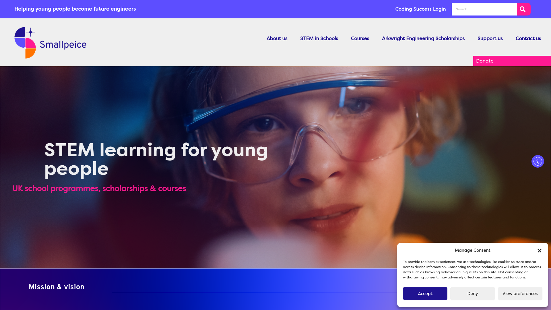 Website screenshot