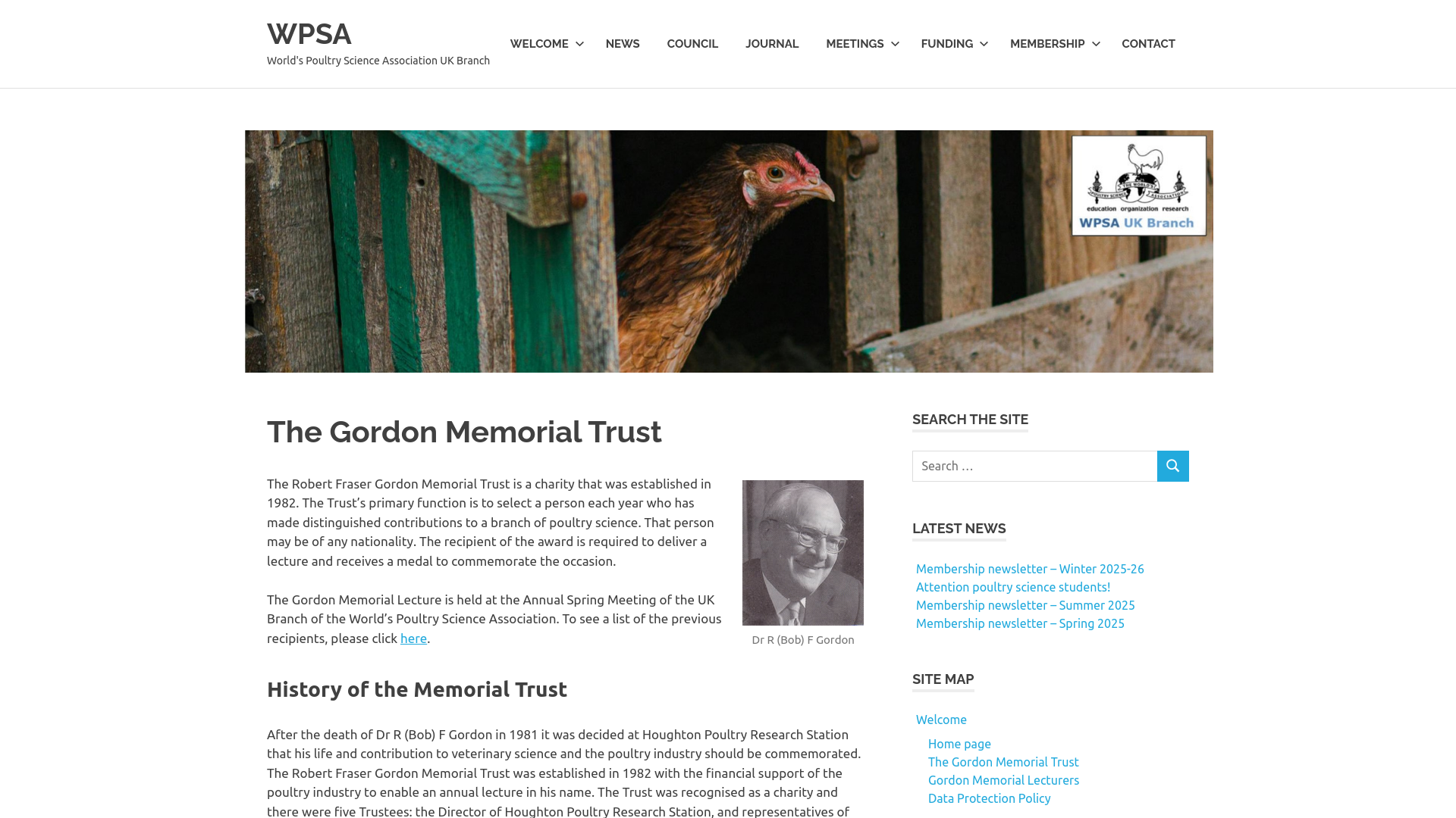 Website screenshot
