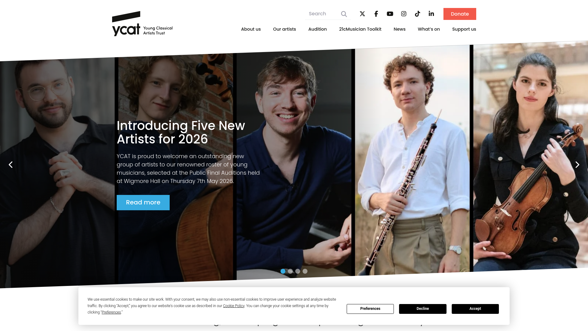 Website screenshot