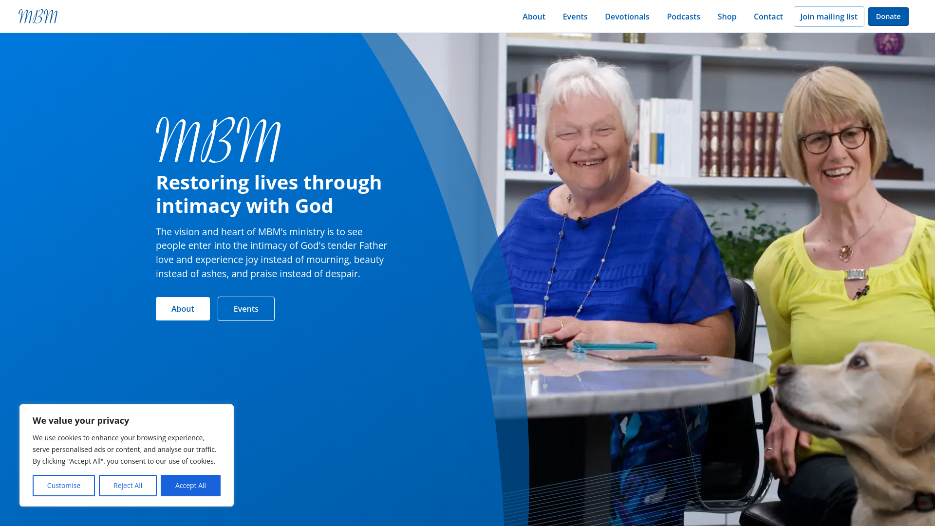 Website screenshot