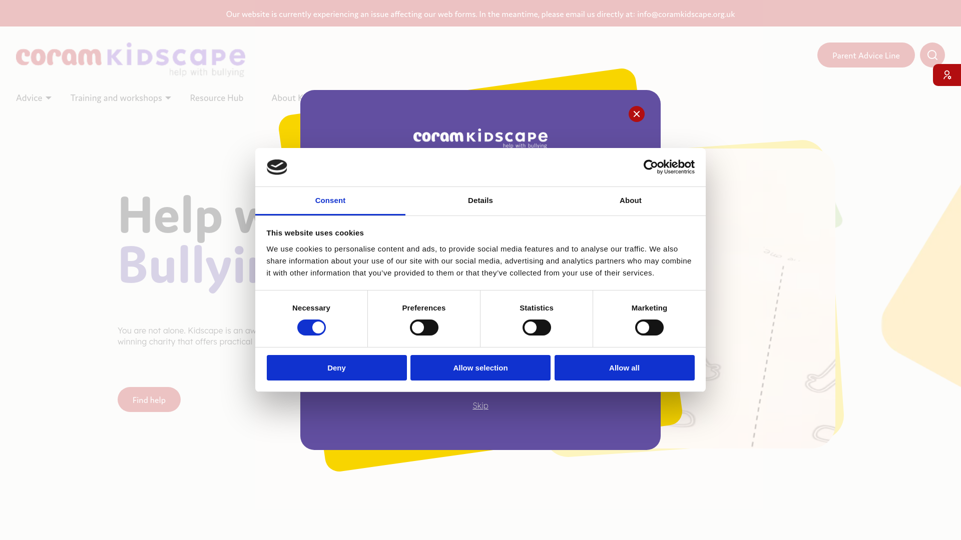 Website screenshot