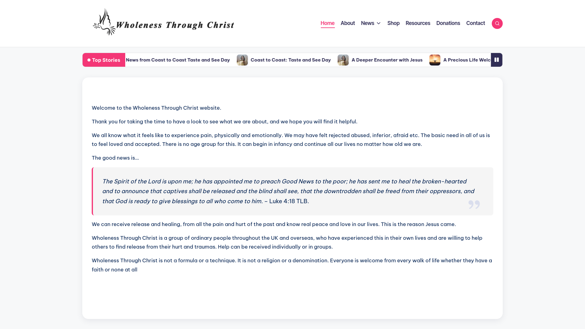 Website screenshot