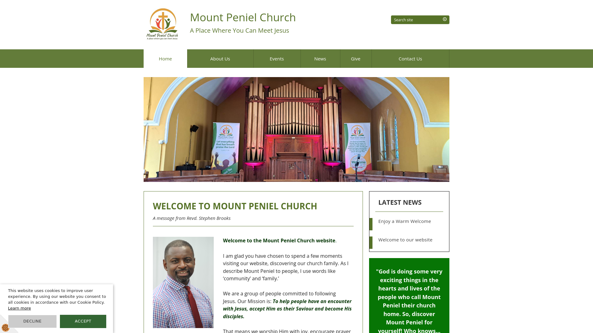 Website screenshot
