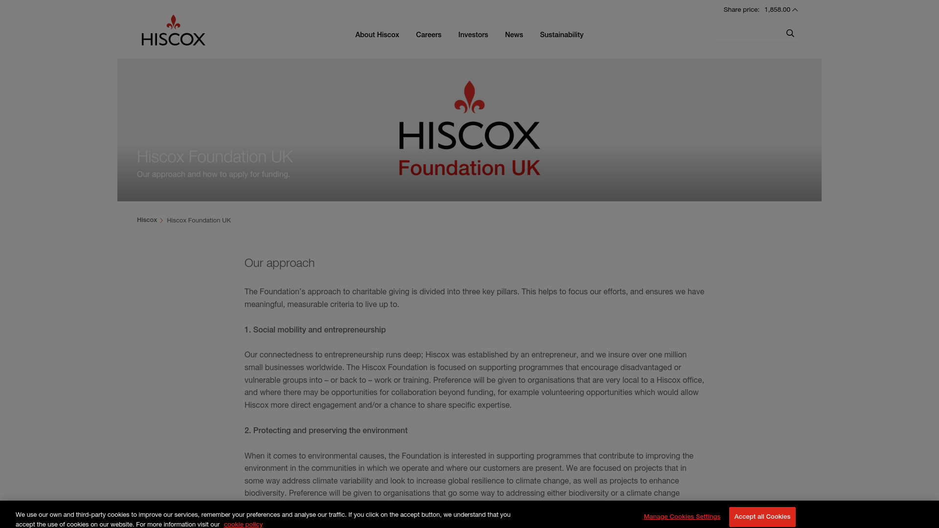 Website screenshot