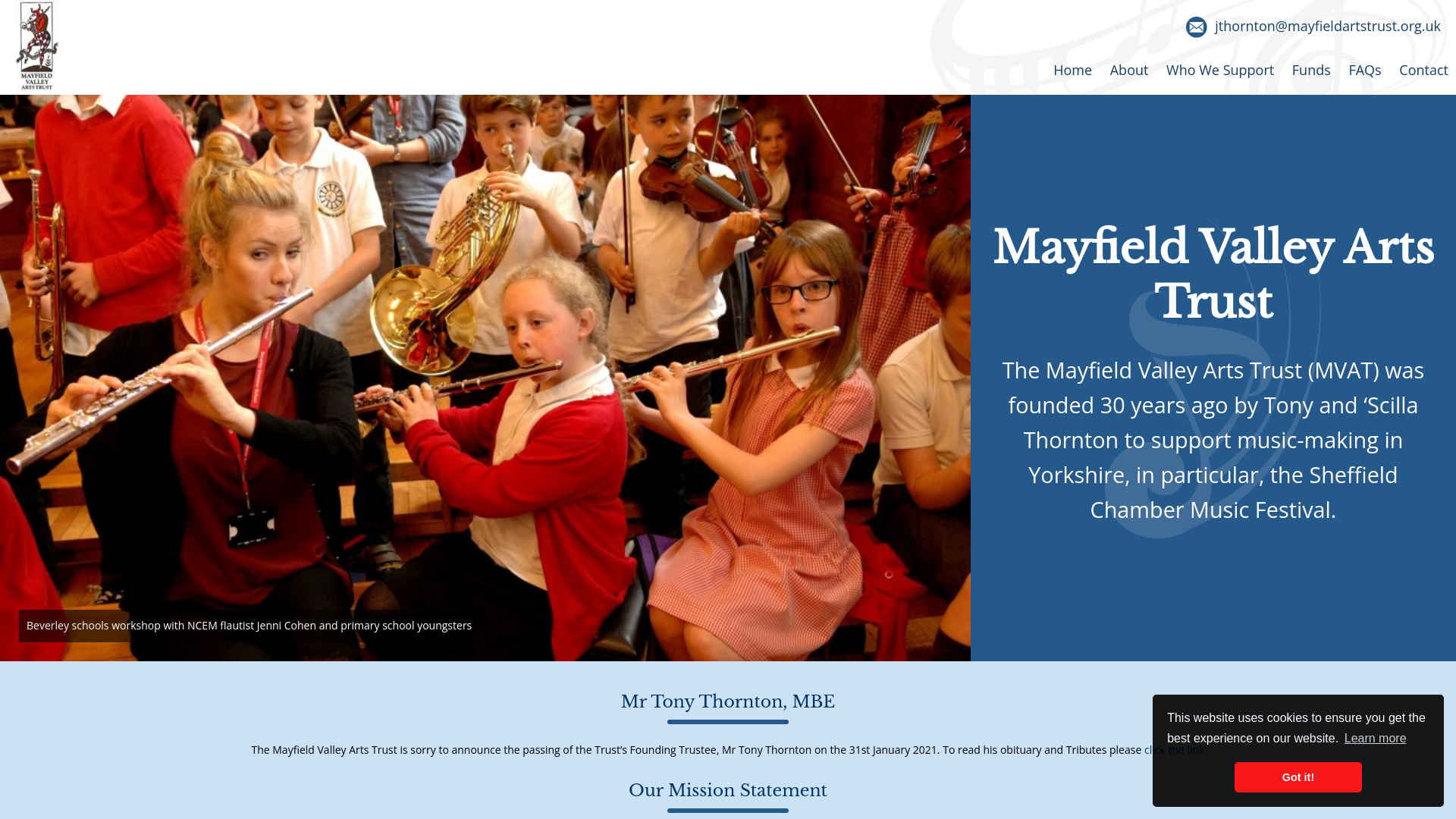 Website screenshot