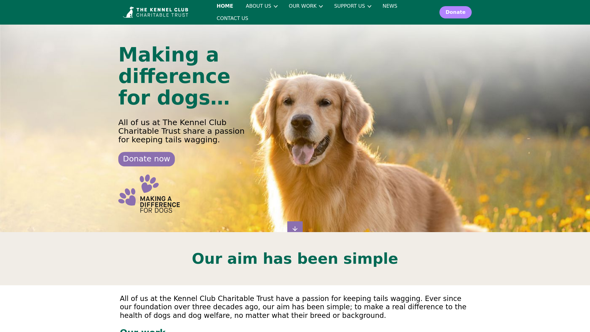 Website screenshot