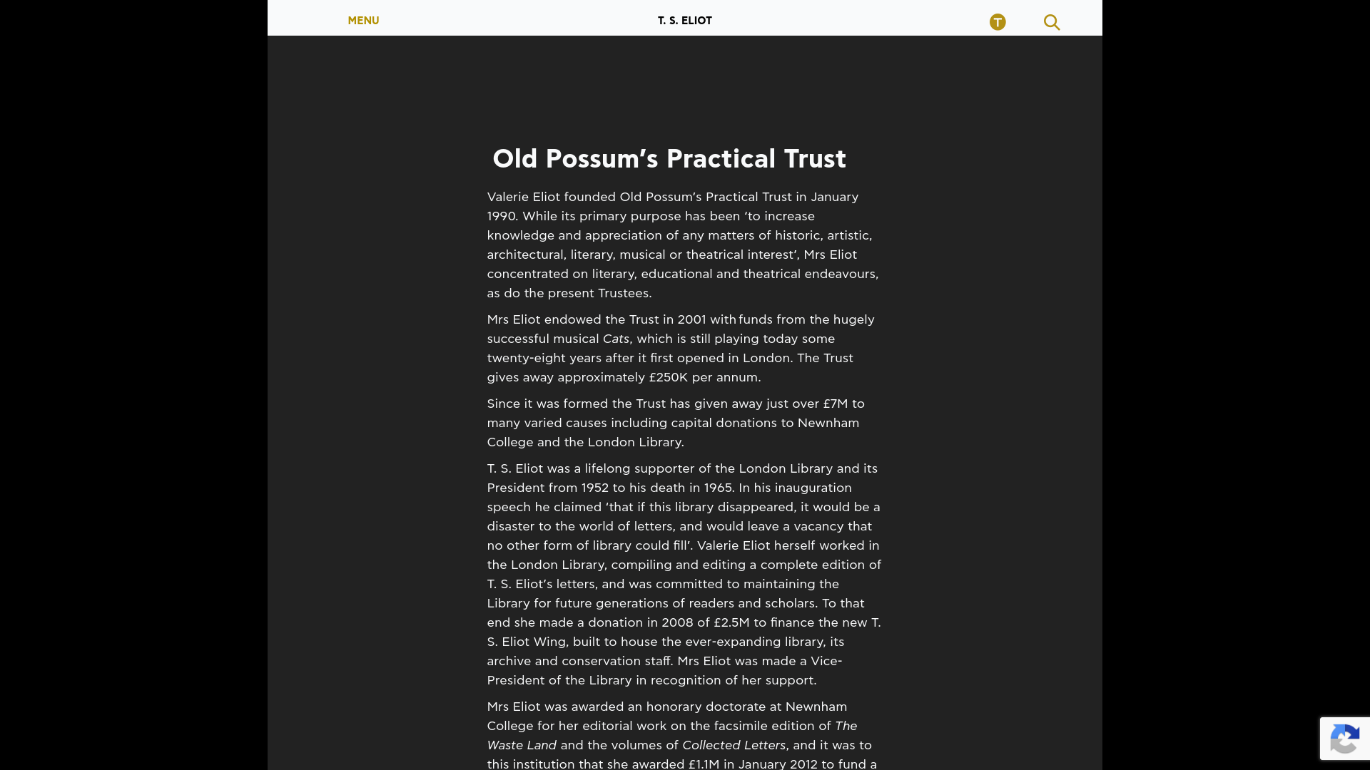 Website screenshot