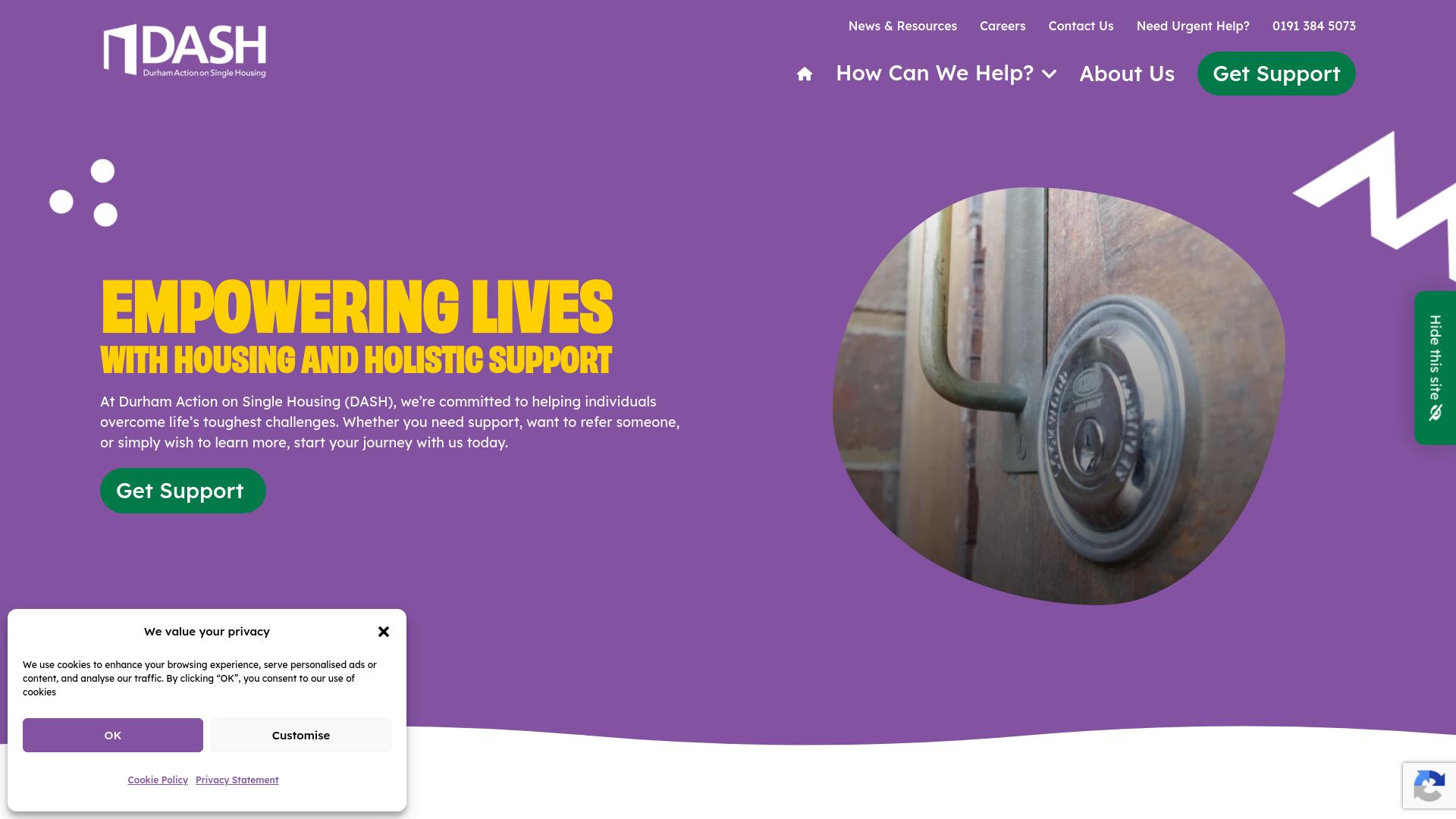 Website screenshot