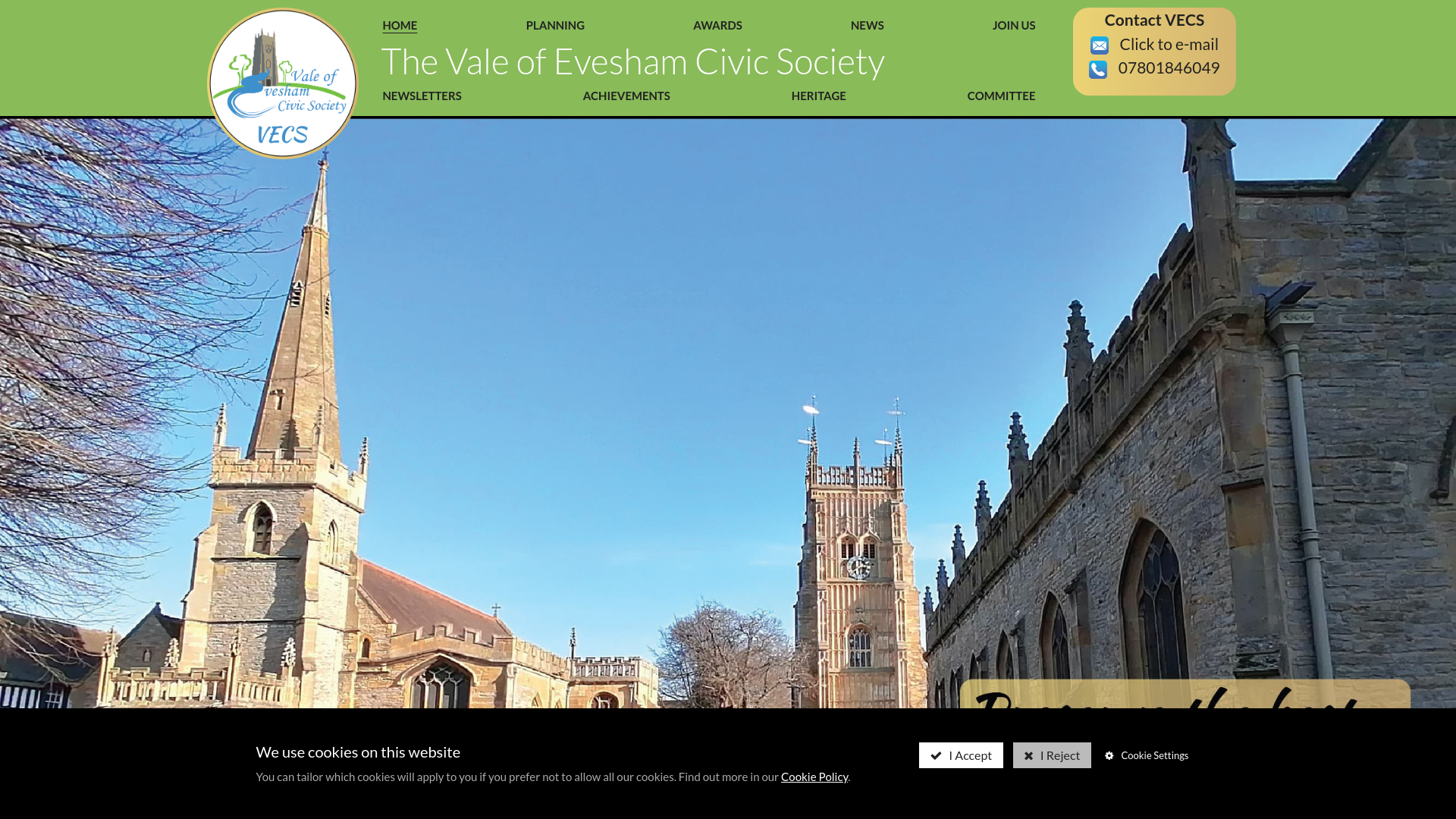 Website screenshot