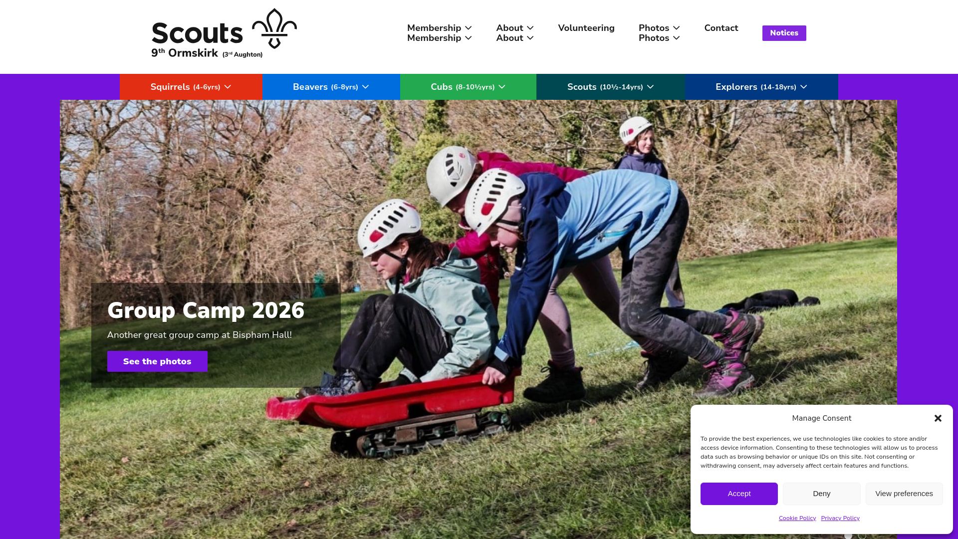 Website screenshot