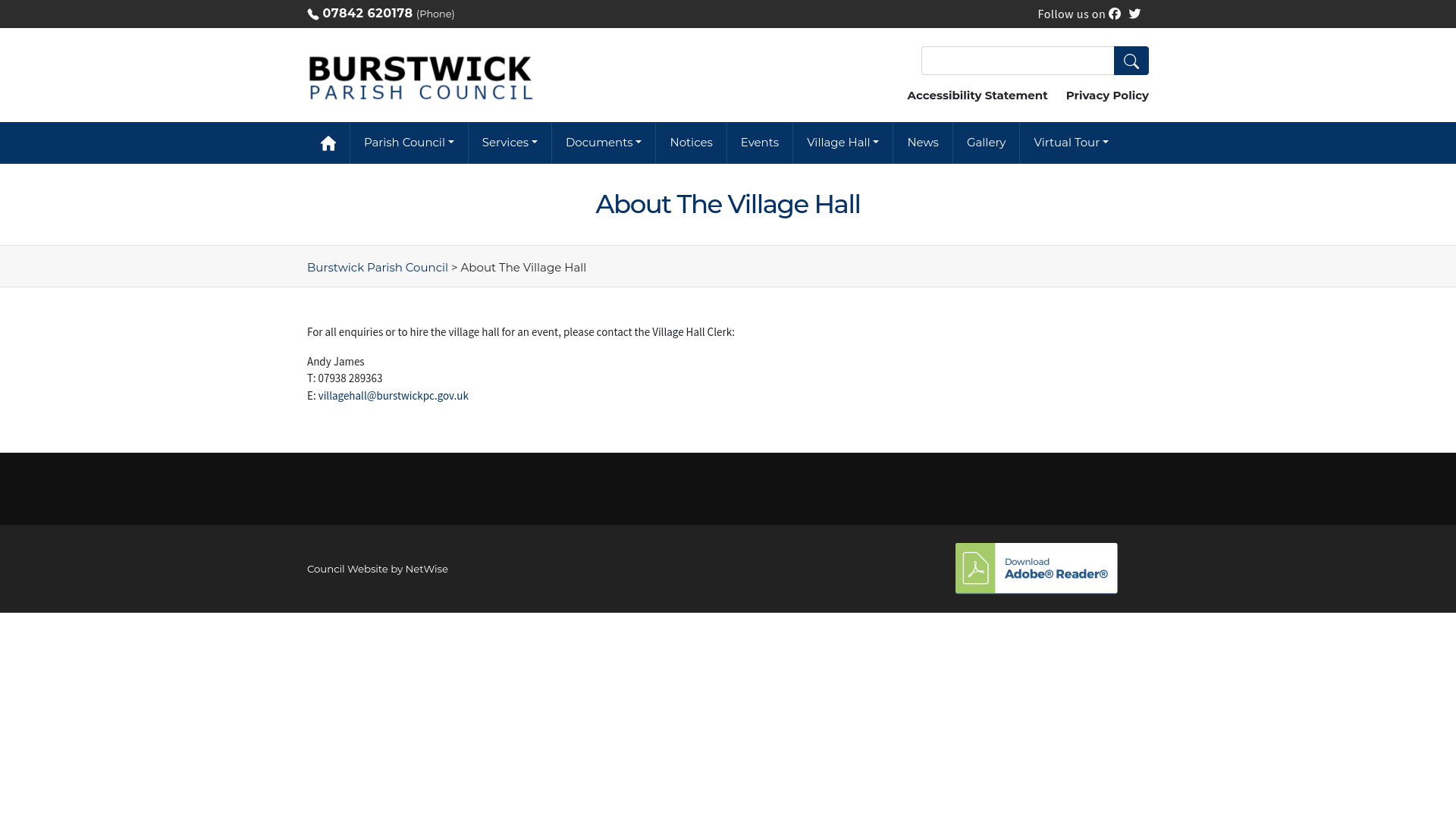 Website screenshot