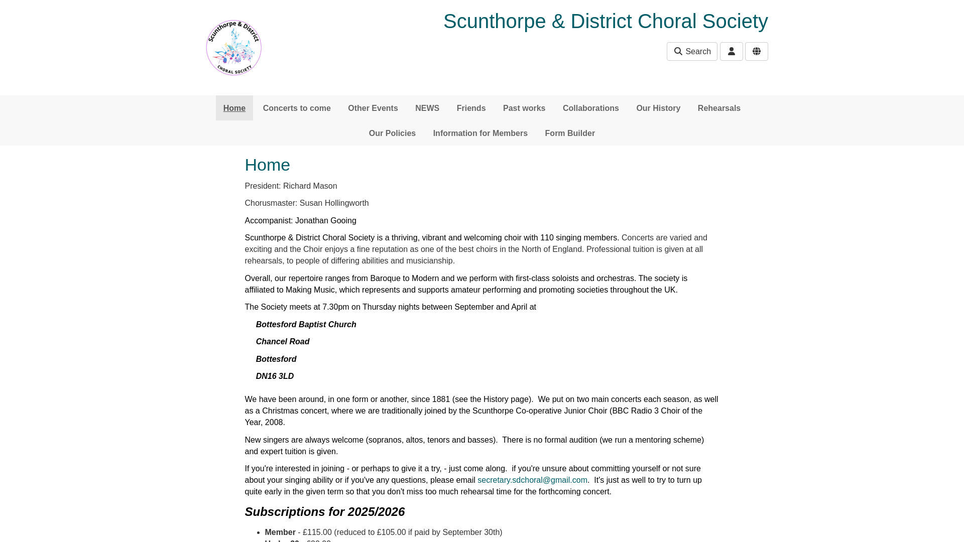 Website screenshot