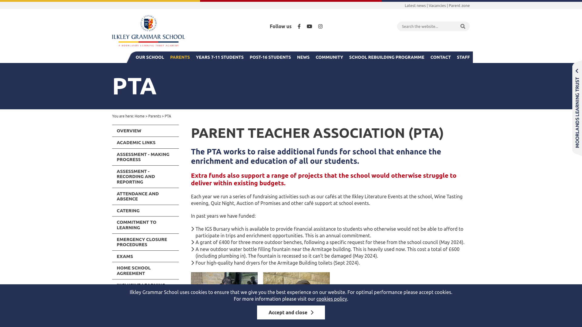Website screenshot
