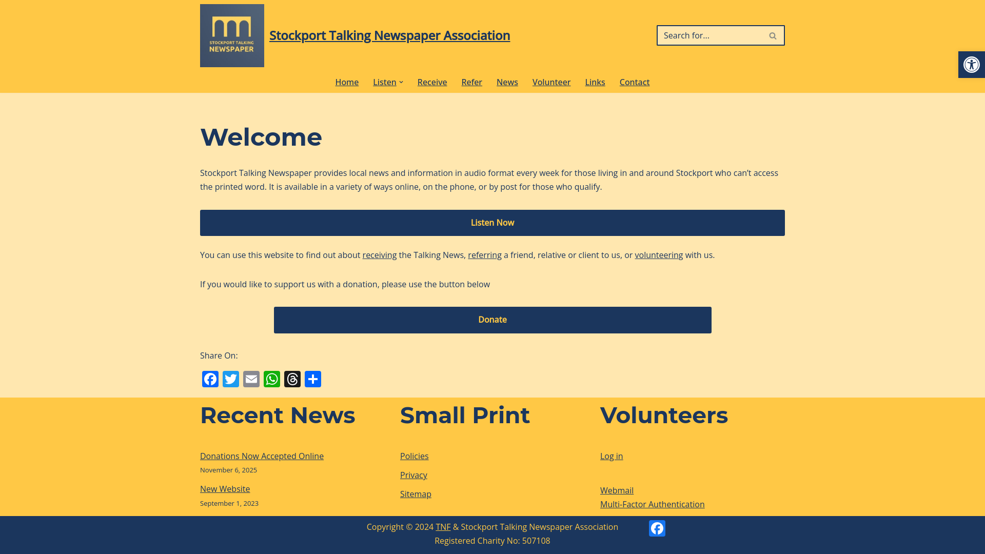 Website screenshot