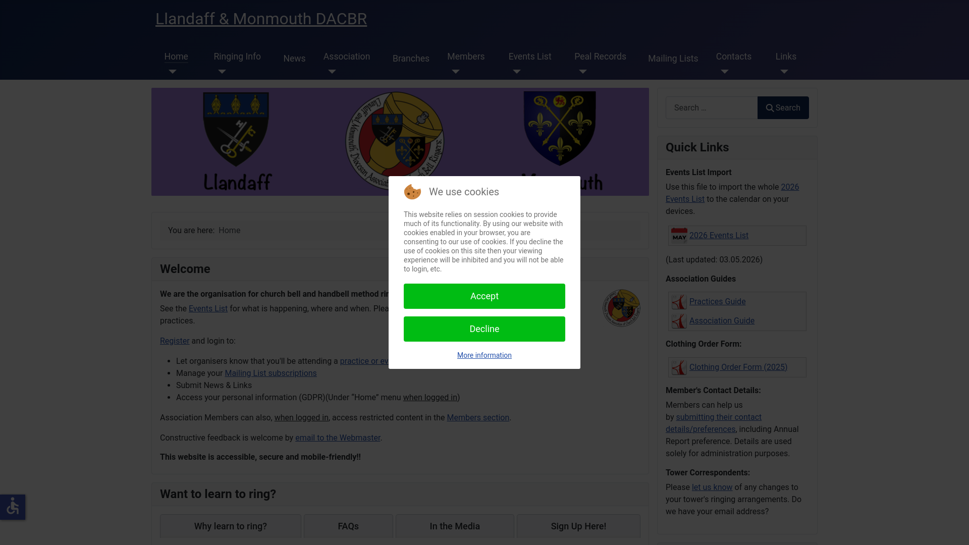 Website screenshot