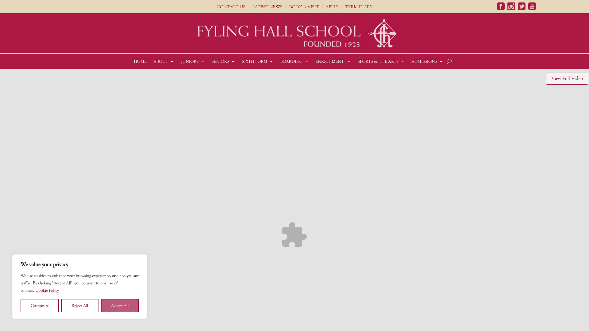 Website screenshot