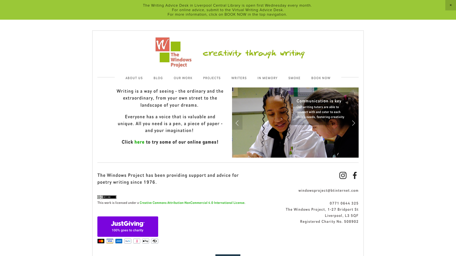 Website screenshot