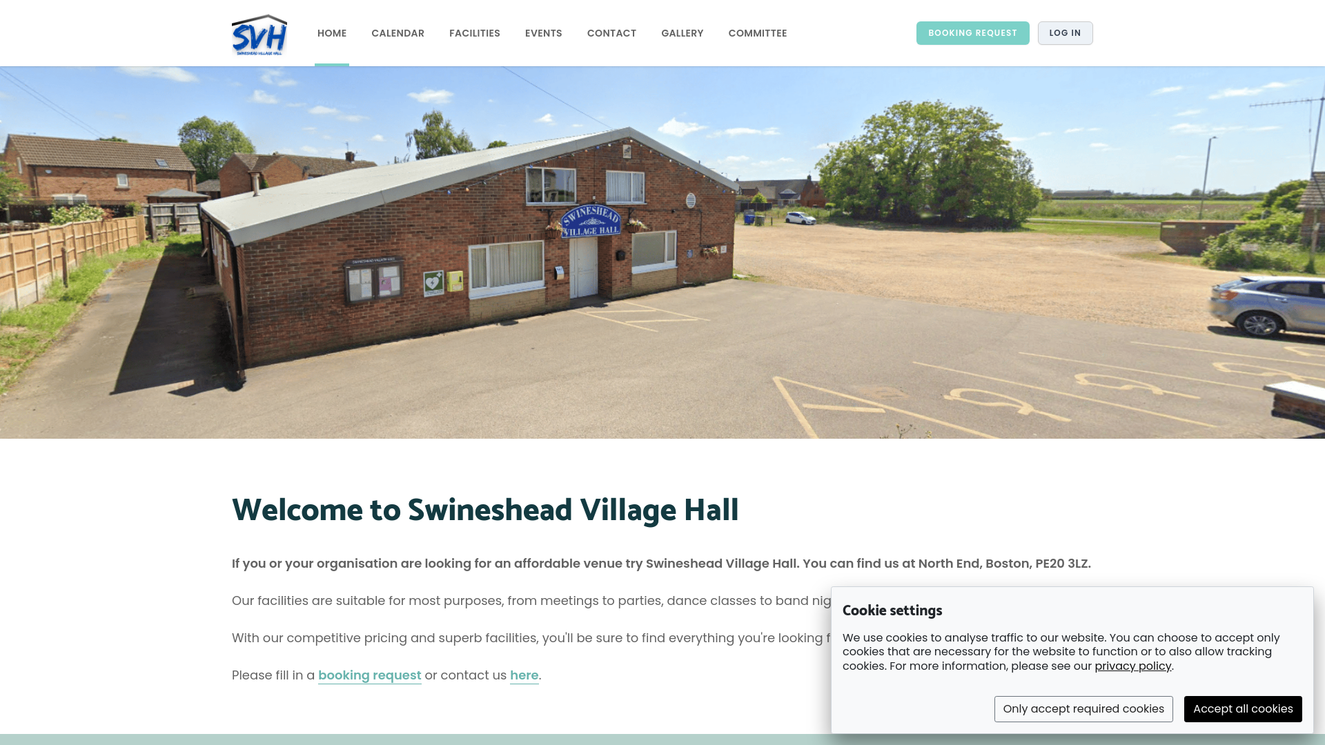 Website screenshot