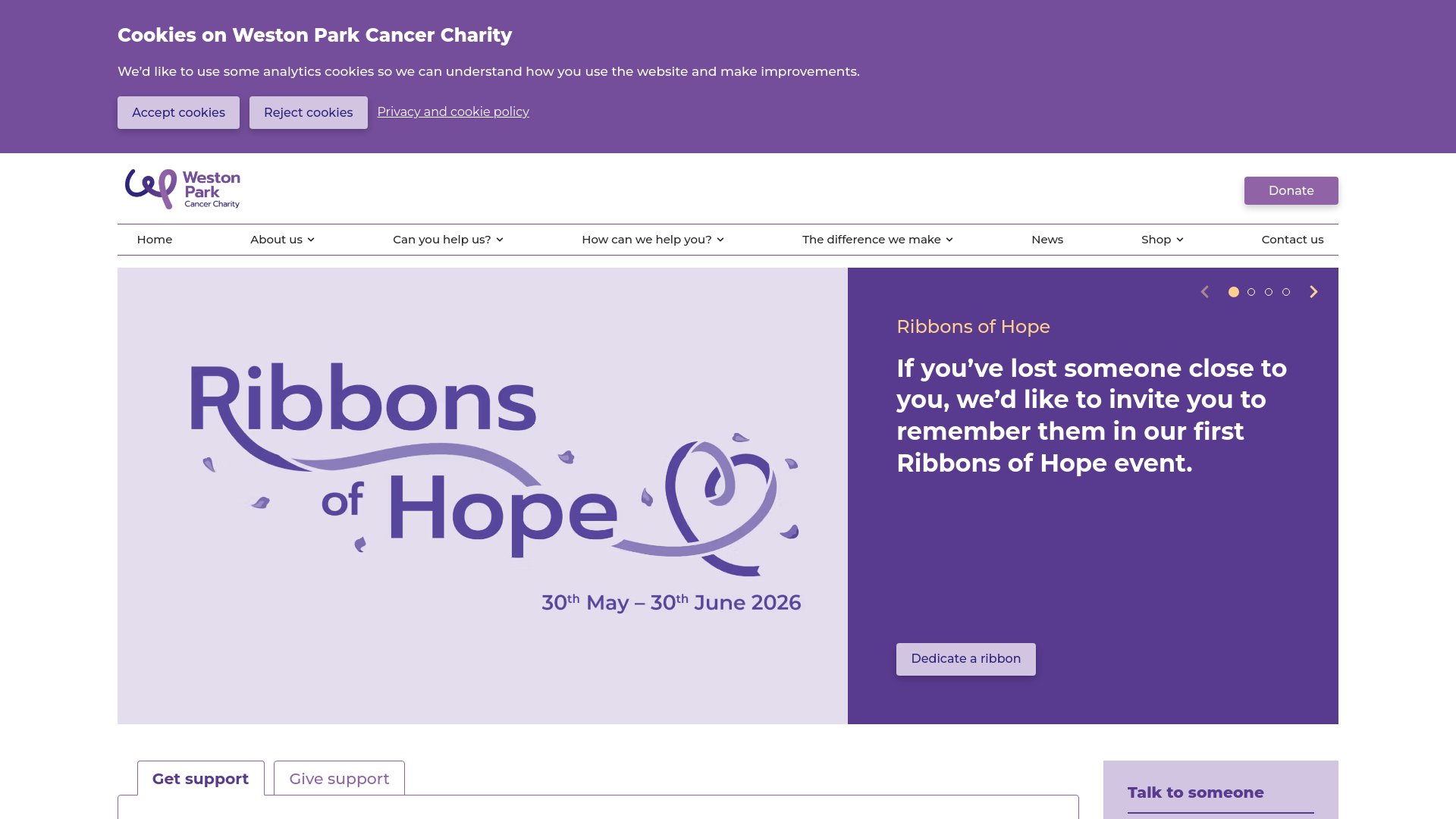 Website screenshot