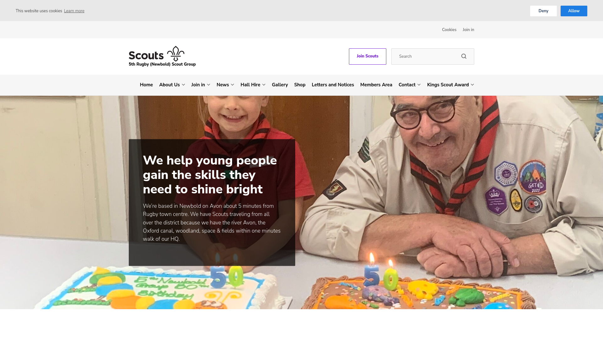 Website screenshot