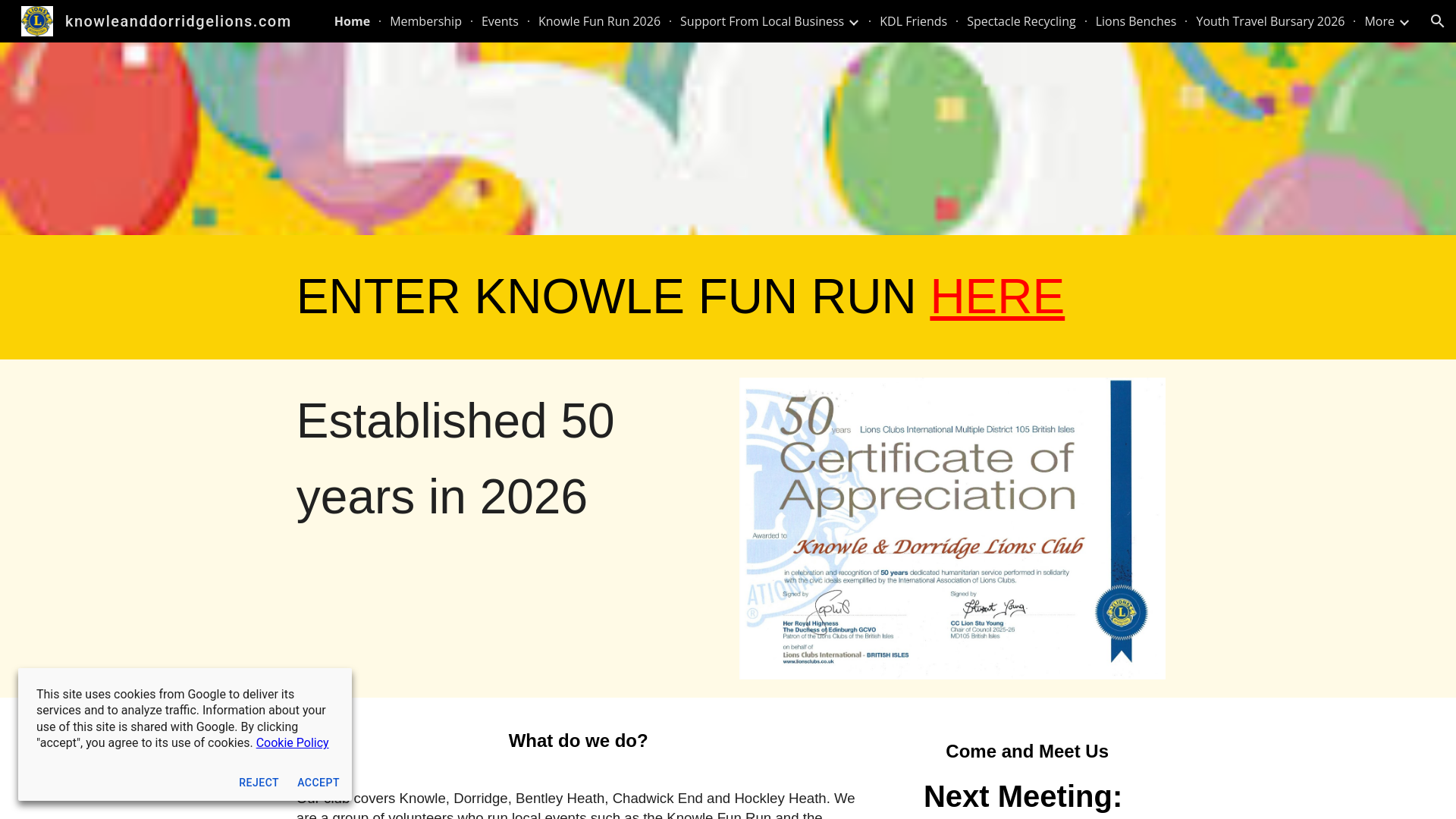 Website screenshot