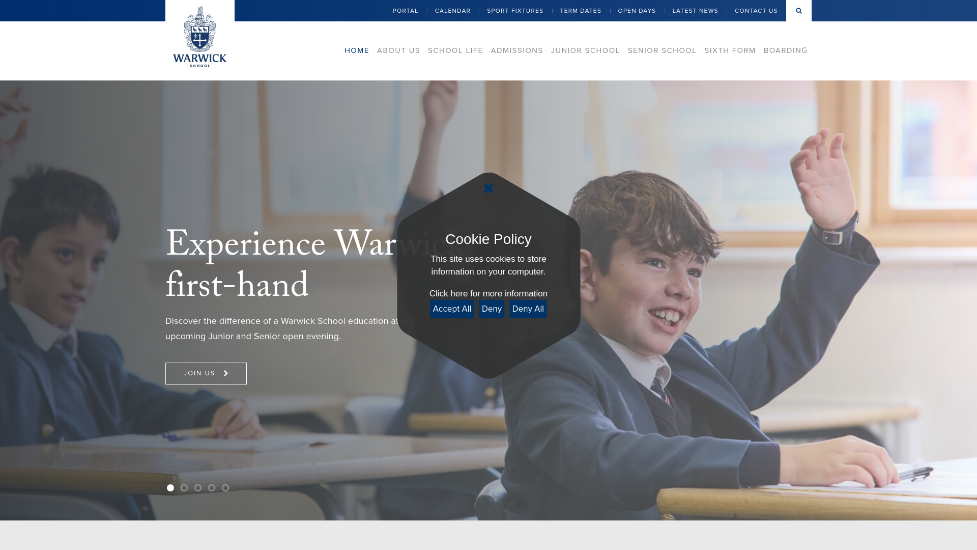 Website screenshot