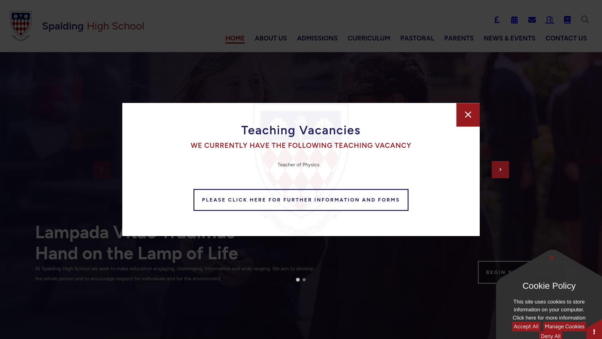 Website screenshot