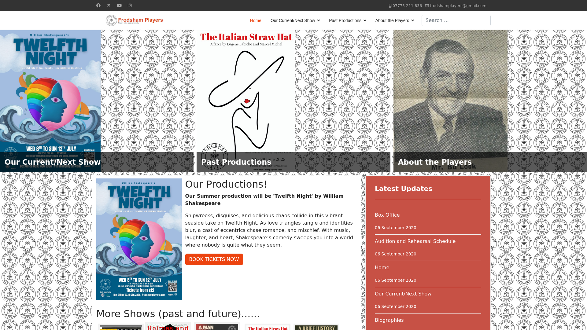 Website screenshot