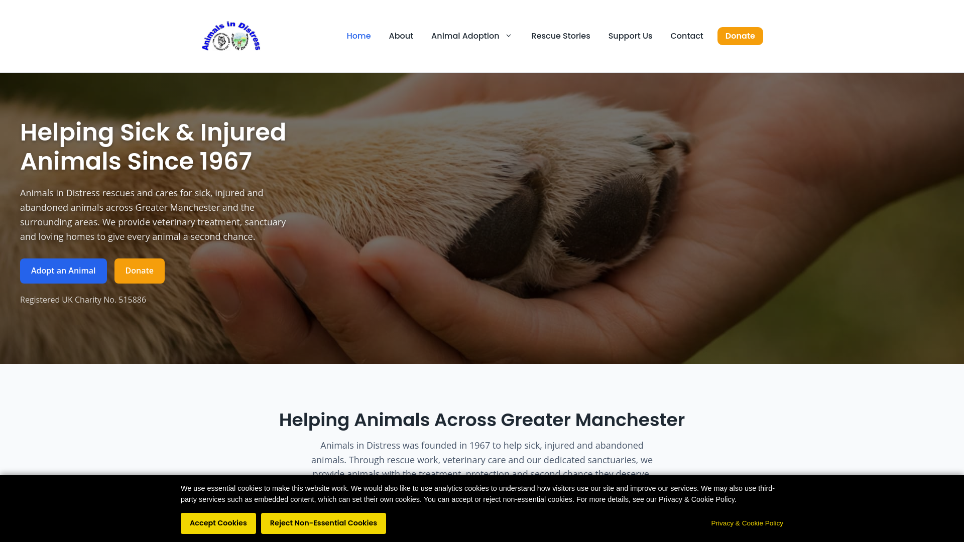 Website screenshot