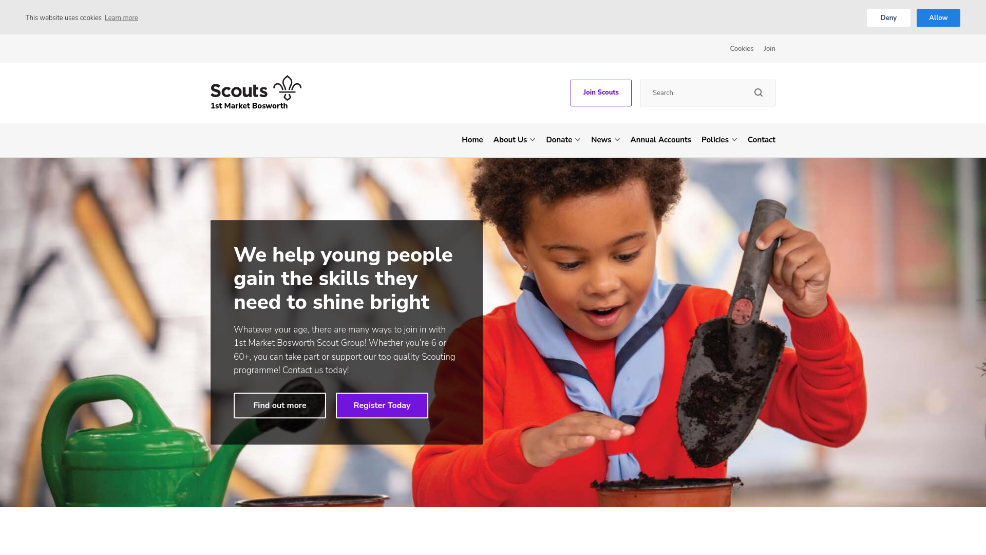 Website screenshot