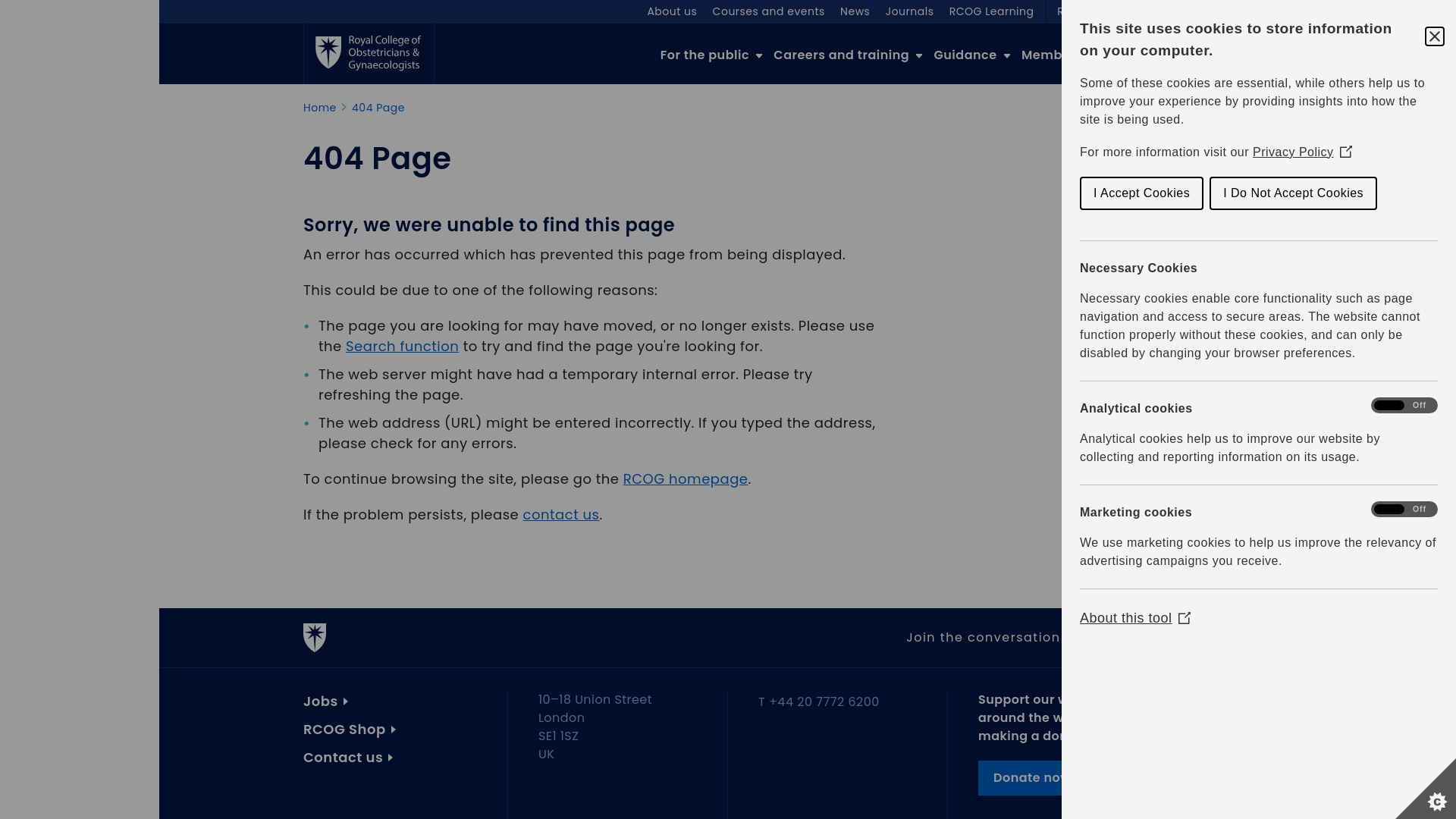 Website screenshot