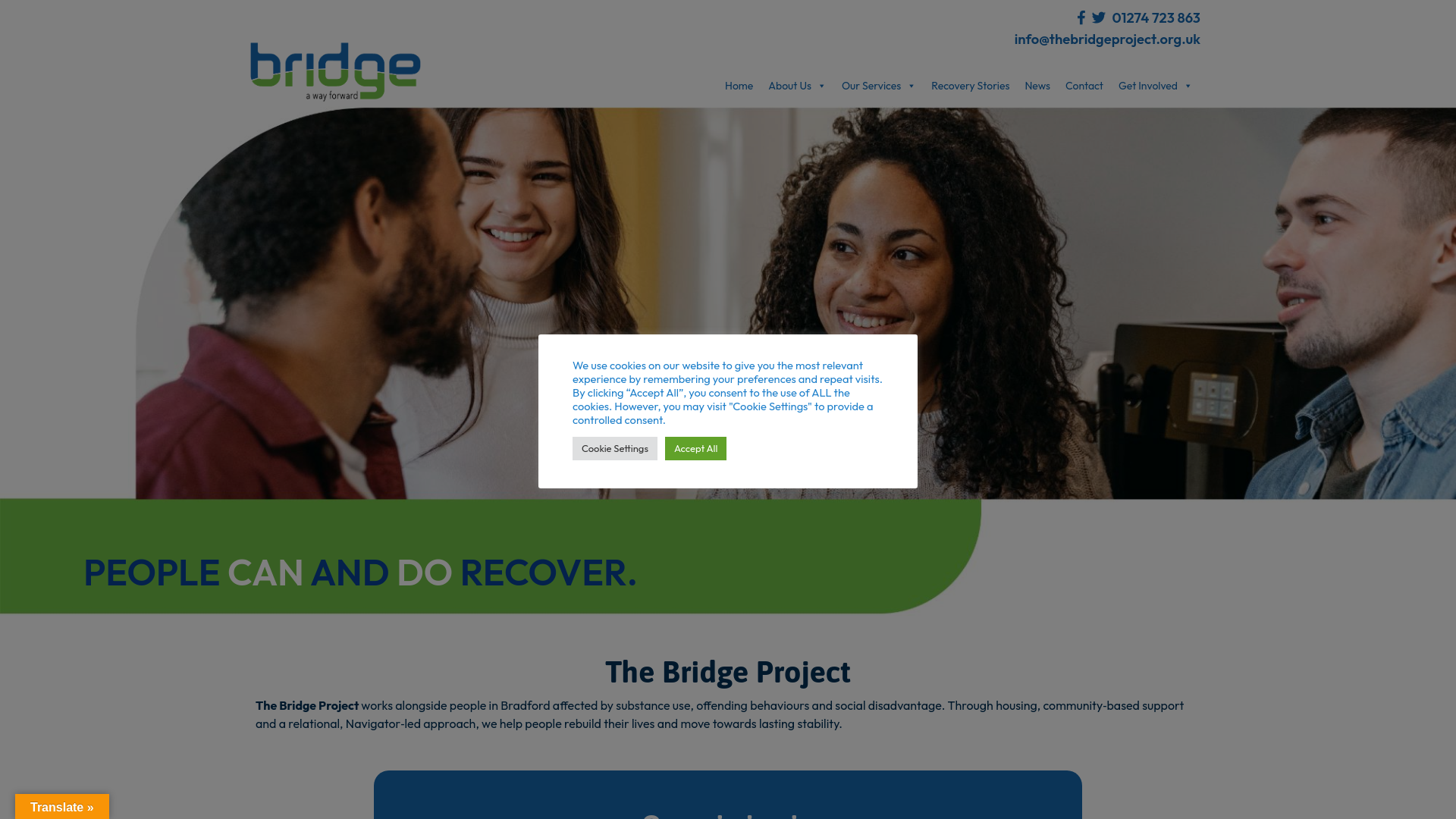 Website screenshot
