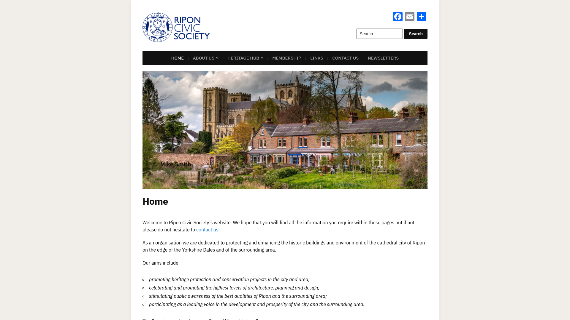 Website screenshot