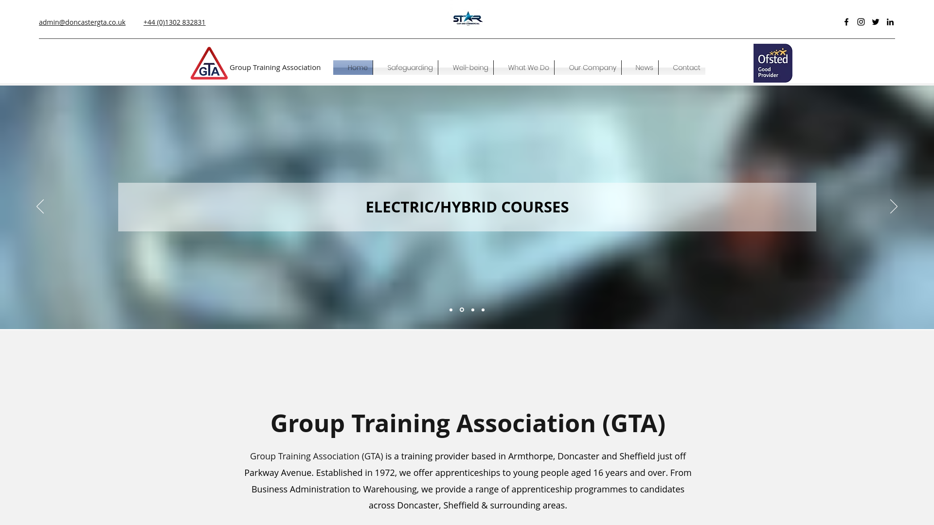 Website screenshot