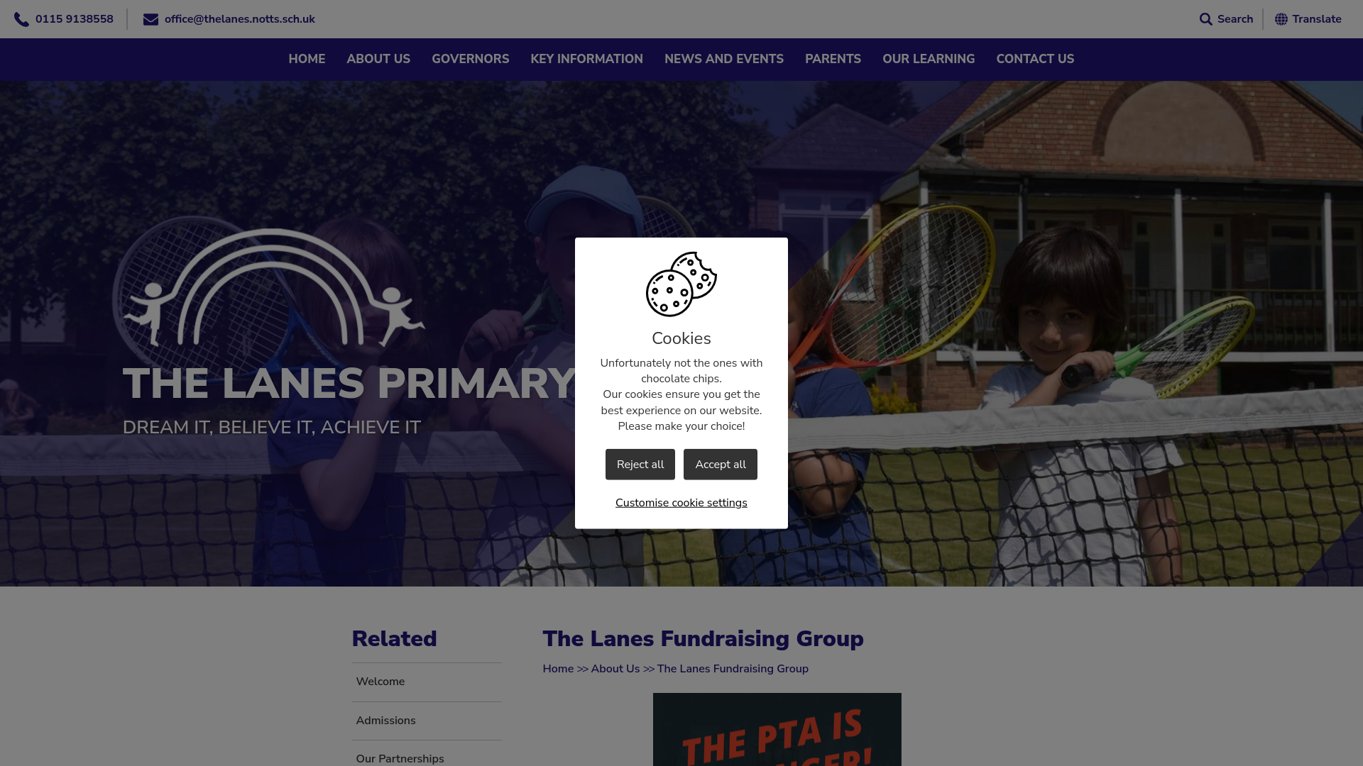 Website screenshot