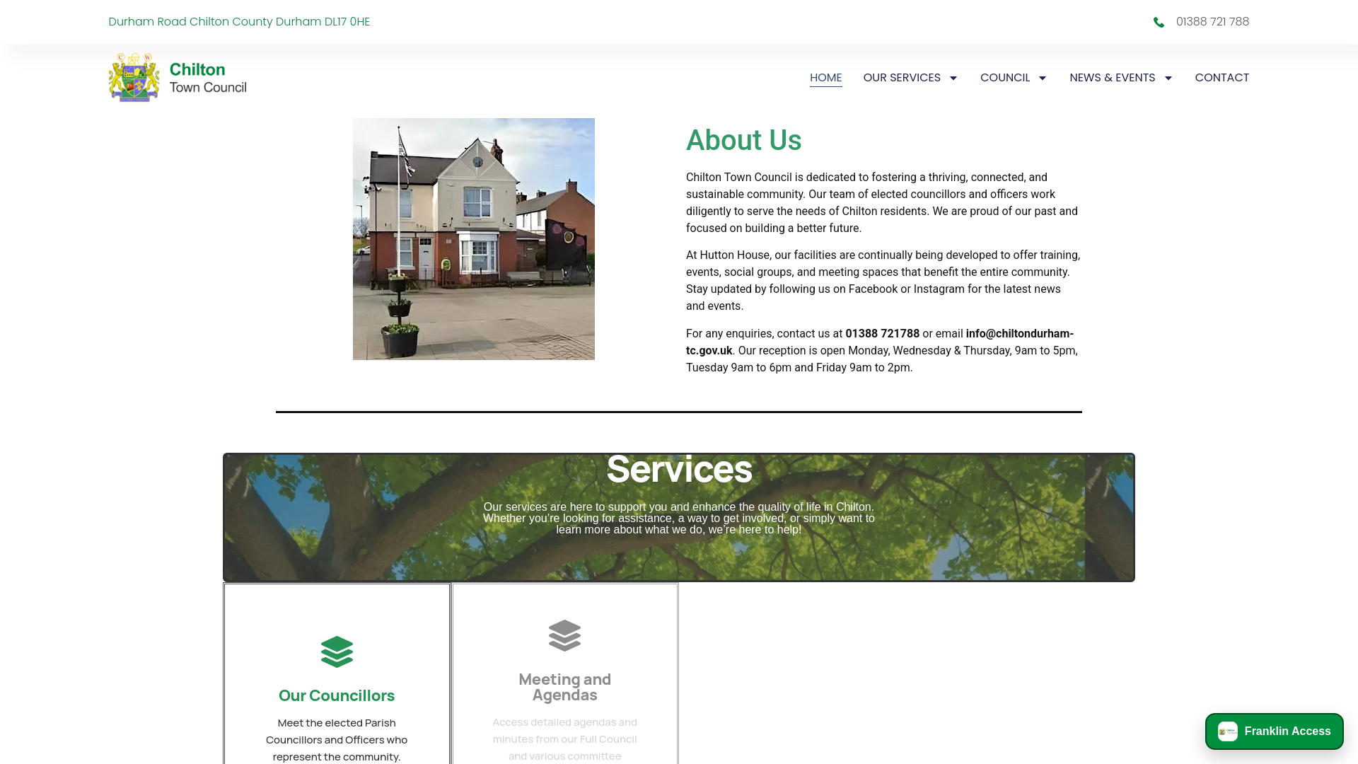 Website screenshot