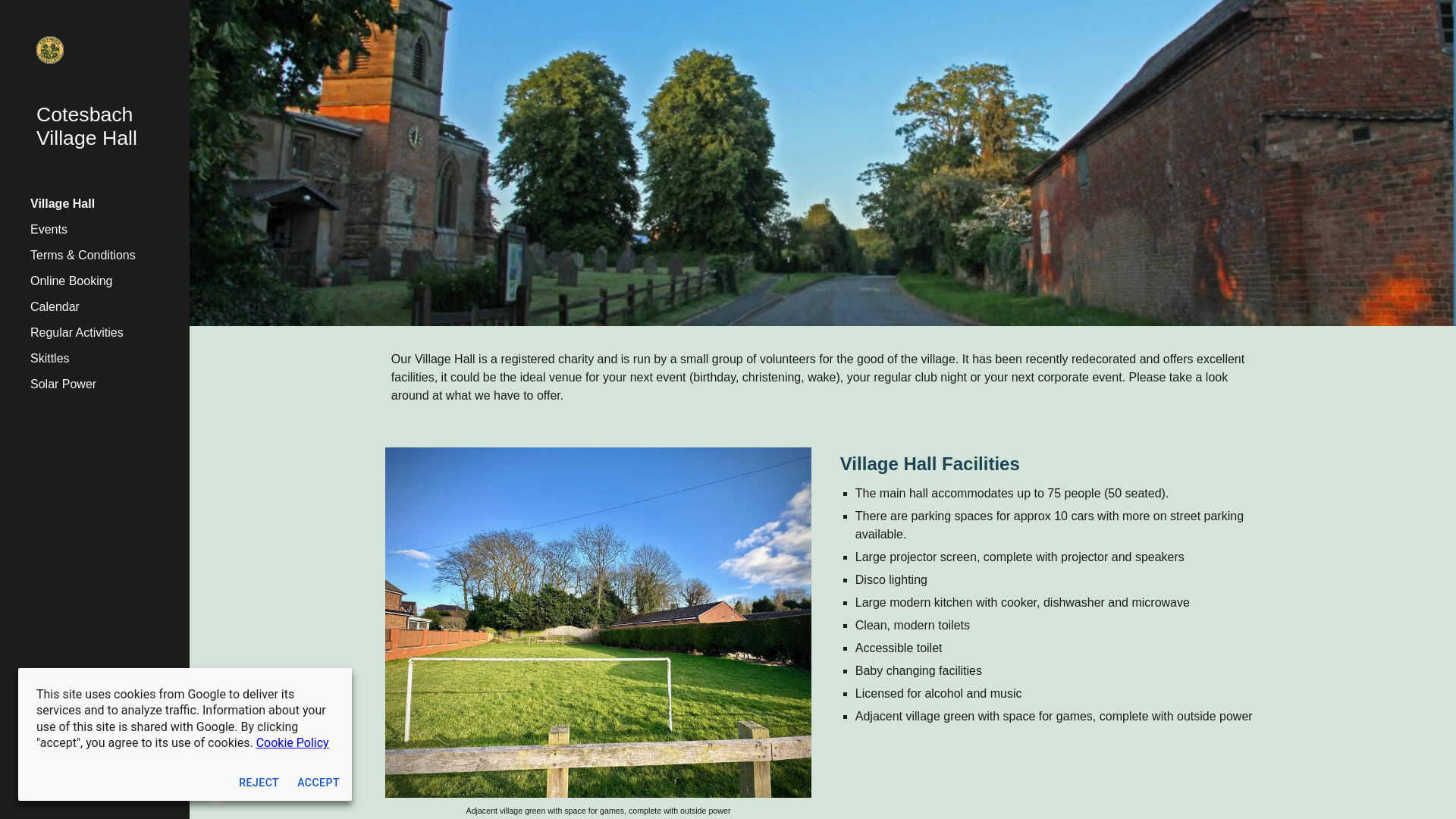 Website screenshot