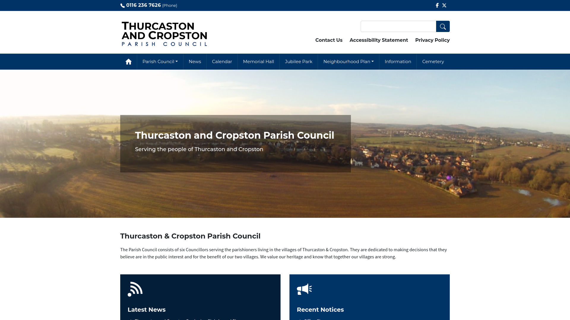 Website screenshot