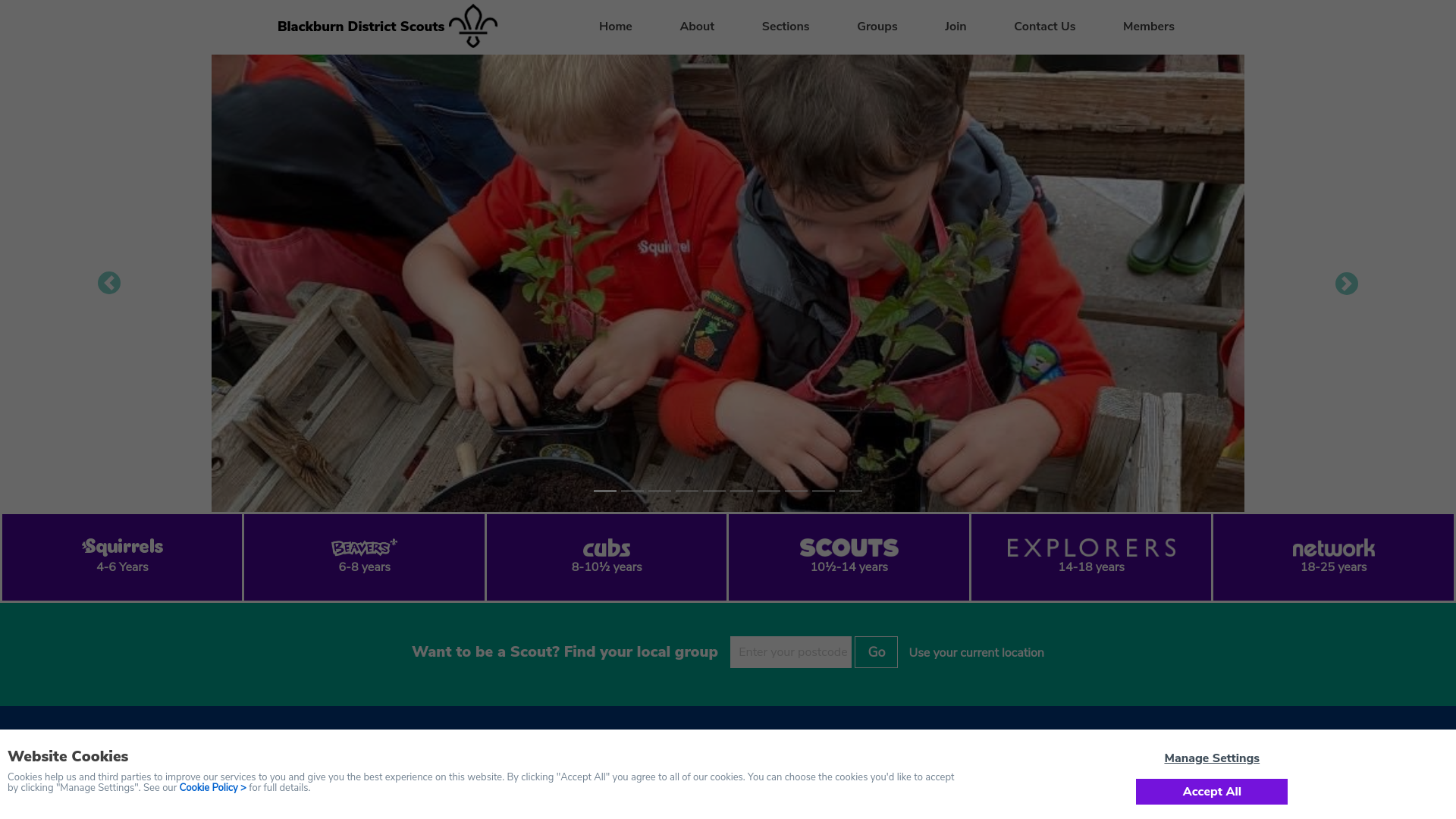 Website screenshot