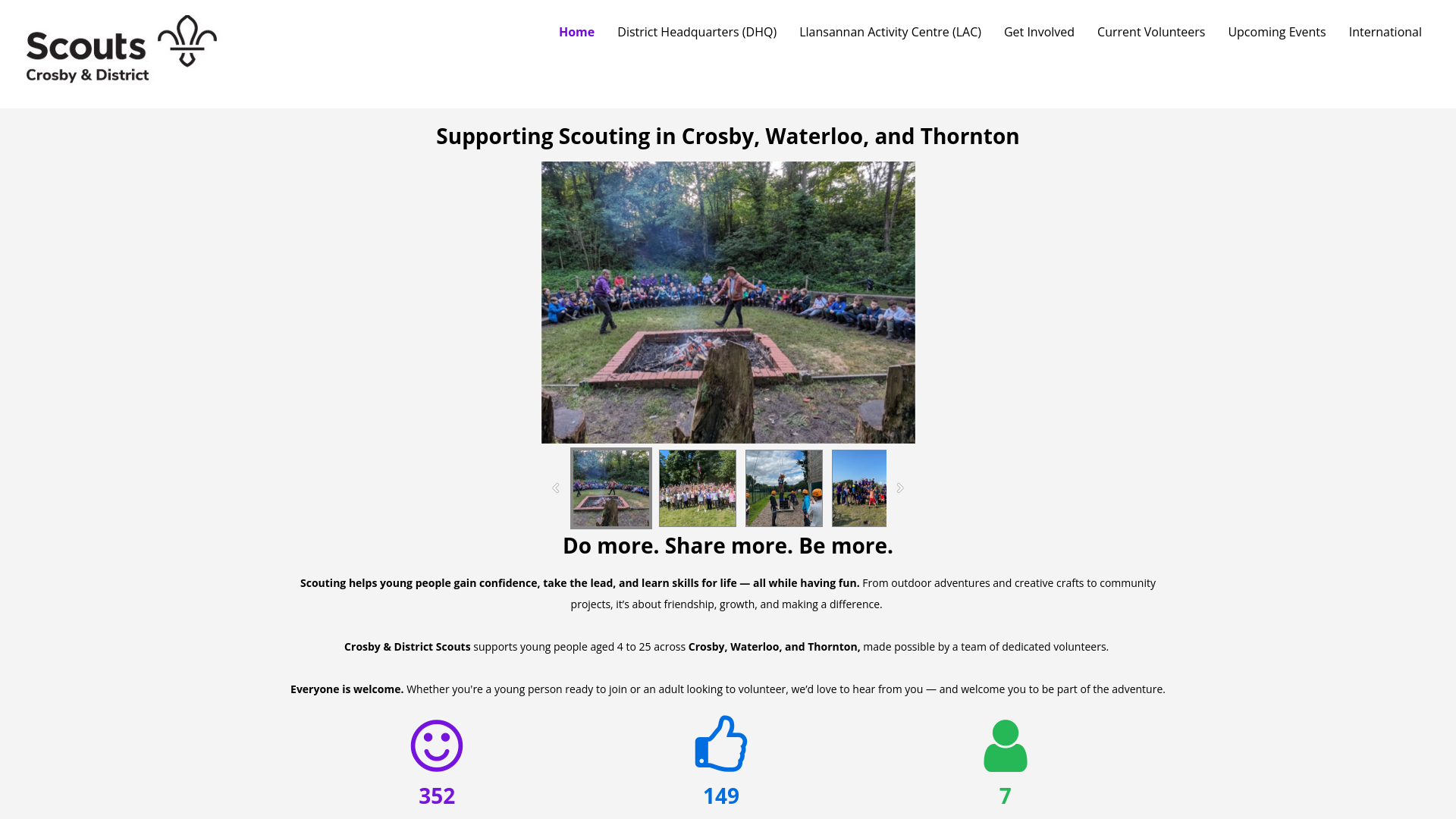 Website screenshot