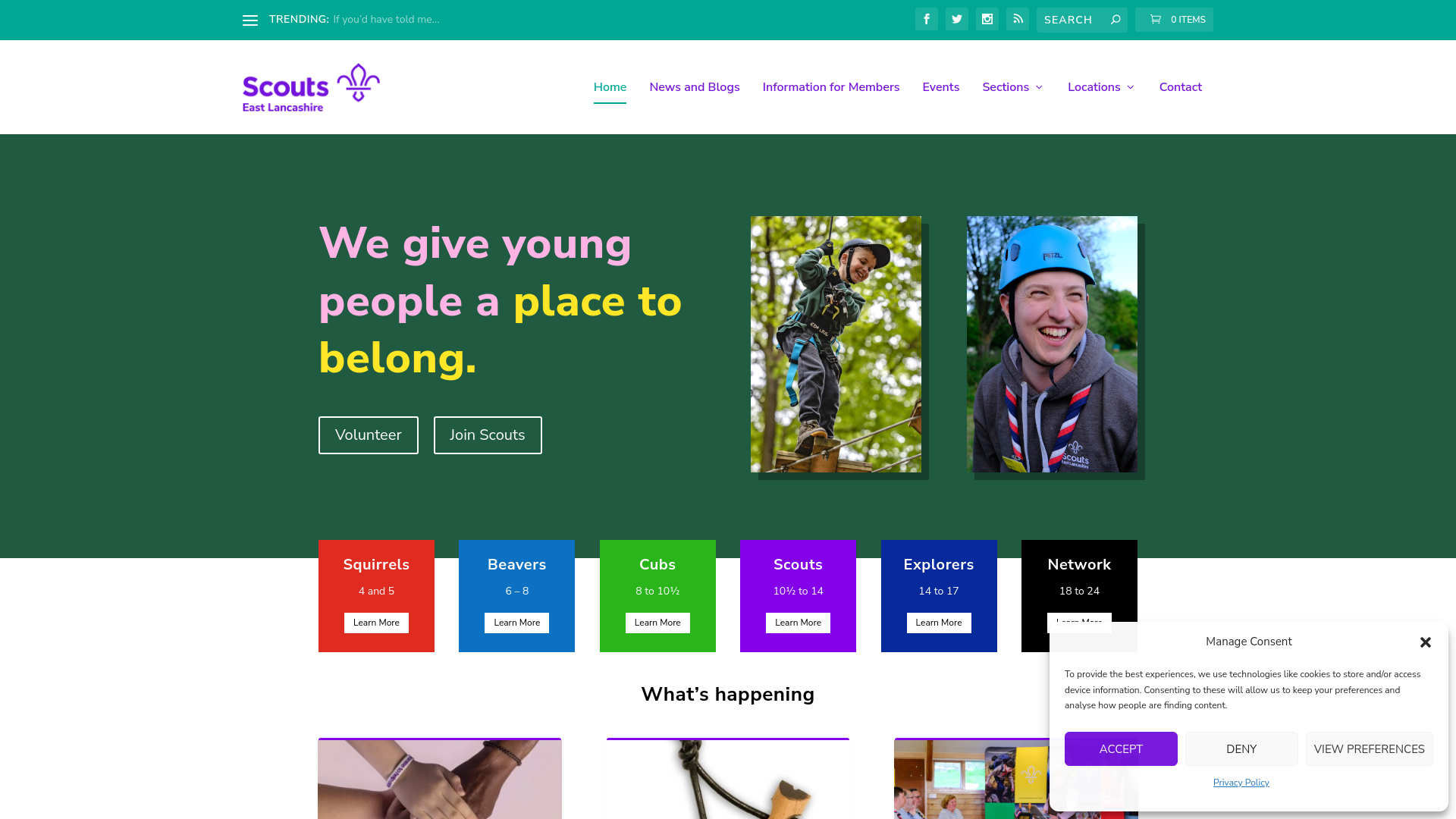 Website screenshot